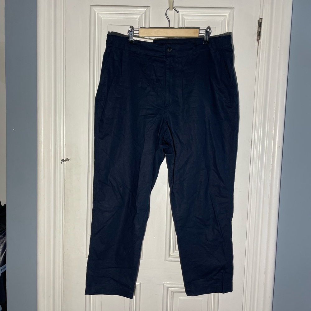 Uniqlo Linen cotton tapered trouser size XXL NWT - Picture 4 of 14